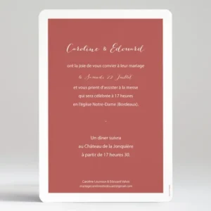 Faire-part de mariage Envolee*Faire-part Elégant Discount