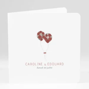 Faire-part de mariage Envolee livret*Faire-part Elégant Discount