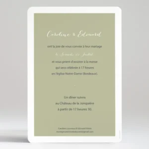 Faire-part de mariage Envolee*Faire-part Elégant Discount