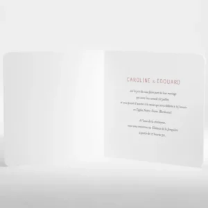 Faire-part de mariage Envolee livret*Faire-part Elégant Discount