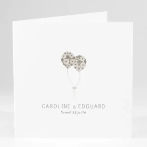 Faire-part de mariage Envolee livret*Faire-part Elégant Discount