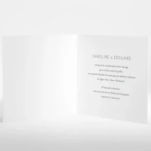 Faire-part de mariage Envolee livret*Faire-part Elégant Discount