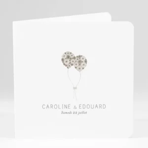 Faire-part de mariage Envolee livret*Faire-part Elégant Discount