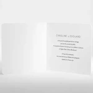 Faire-part de mariage Envolee livret*Faire-part Elégant Discount