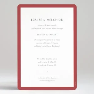 Faire-part de mariage Eternite*Faire-part Elégant Sale