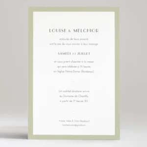 Faire-part de mariage Eternite*Faire-part Elégant Sale