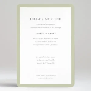 Faire-part de mariage Eternite*Faire-part Elégant Sale
