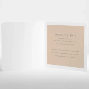 Faire-part de mariage Eternite livret*Faire-part Elégant Sale