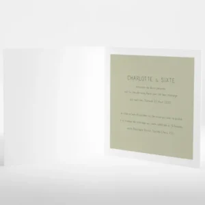 Faire-part de mariage Eternite livret*Faire-part Elégant Sale