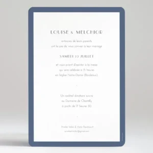 Faire-part de mariage Eternite*Faire-part Elégant Sale
