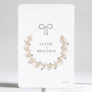 Faire-part de mariage Eternite*Faire-part Elégant Sale