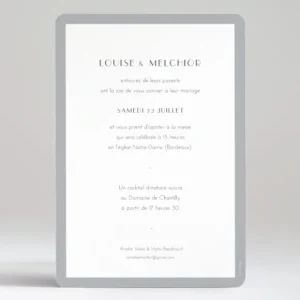 Faire-part de mariage Eternite*Faire-part Elégant Sale