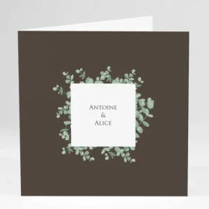 Faire-part de mariage Eucalyptus*Faire-part Elégant Online