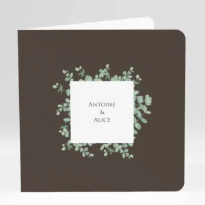 Faire-part de mariage Eucalyptus*Faire-part Elégant Online