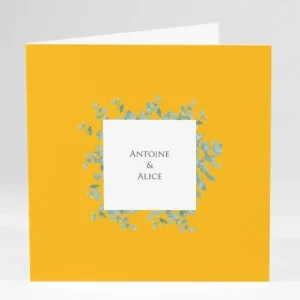 Faire-part de mariage Eucalyptus*Faire-part Elégant Online