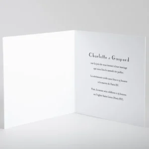Faire-part de mariage Feuille d'or*Faire-part Elégant Outlet