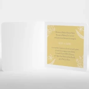 Faire-part de mariage Feuillage chic*Faire-part Elégant Hot