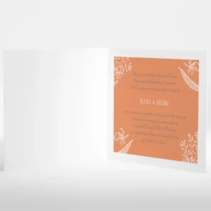 Faire-part de mariage Feuillage chic*Faire-part Elégant Hot