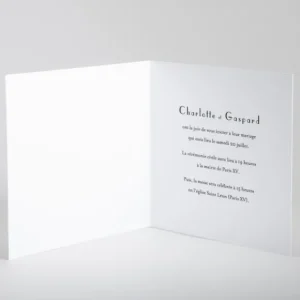Faire-part de mariage Feuille d'or*Faire-part Elégant Outlet