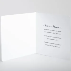 Faire-part de mariage Feuille d'or chic*Faire-part Elégant Online