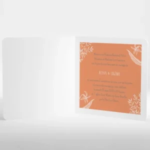 Faire-part de mariage Feuillage chic*Faire-part Elégant Hot