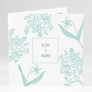Faire-part de mariage Feuillage chic*Faire-part Elégant Hot