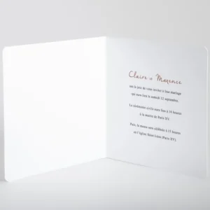 Faire-part de mariage Feuille d'or chic*Faire-part Elégant Online