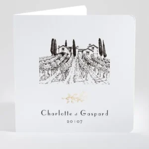 Faire-part de mariage Feuille d'or*Faire-part Elégant Outlet