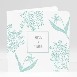 Faire-part de mariage Feuillage chic*Faire-part Elégant Hot