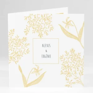 Faire-part de mariage Feuillage chic*Faire-part Elégant Hot