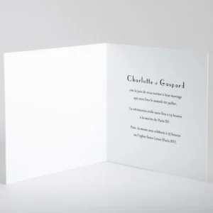 Faire-part de mariage Feuille d'or*Faire-part Elégant Outlet