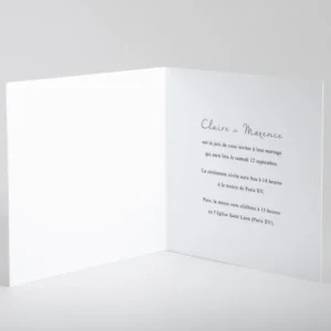 Faire-part de mariage Feuille d'or chic*Faire-part Elégant Online