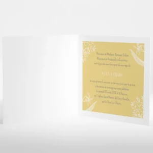 Faire-part de mariage Feuillage chic*Faire-part Elégant Hot