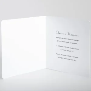 Faire-part de mariage Feuille d'or chic*Faire-part Elégant Online