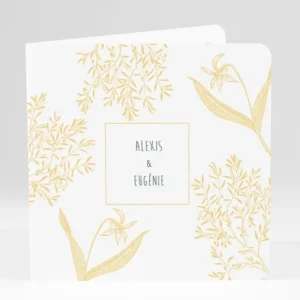 Faire-part de mariage Feuillage chic*Faire-part Elégant Hot