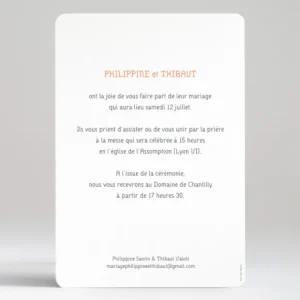 Faire-part de mariage Fifties*Faire-part Elégant Discount