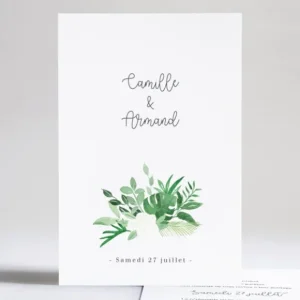 Faire-part de mariage Fleurs*Faire-part Elégant Fashion