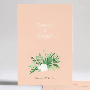 Faire-part de mariage Fleurs*Faire-part Elégant Fashion