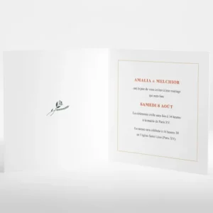 Faire-part de mariage Fleurs des champs*Faire-part Elégant Fashion