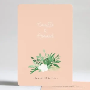 Faire-part de mariage Fleurs*Faire-part Elégant Fashion