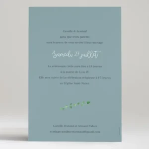 Faire-part de mariage Fleurs*Faire-part Elégant Fashion