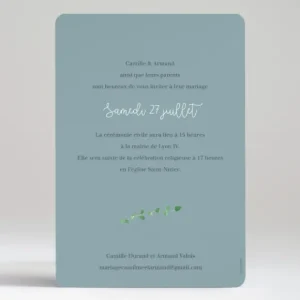 Faire-part de mariage Fleurs*Faire-part Elégant Fashion