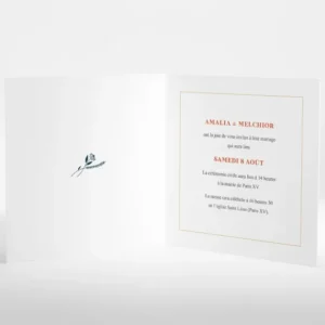 Faire-part de mariage Fleurs des champs*Faire-part Elégant Fashion