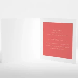 Faire-part de mariage Garden party*Faire-part Elégant Discount