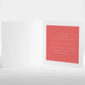Faire-part de mariage Garden party*Faire-part Elégant Discount