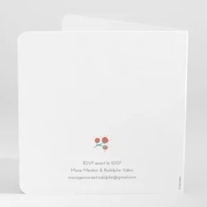 Faire-part de mariage Garden party*Faire-part Elégant Discount