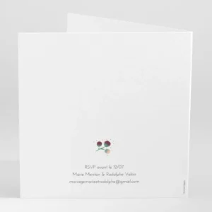 Faire-part de mariage Garden party*Faire-part Elégant Discount