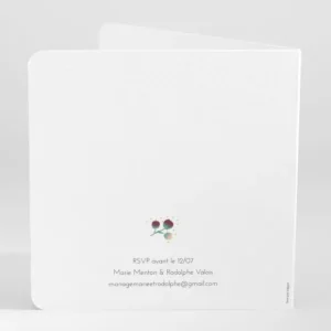 Faire-part de mariage Garden party*Faire-part Elégant Discount