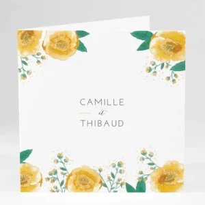 Faire-part de mariage Garden party*Faire-part Elégant Discount