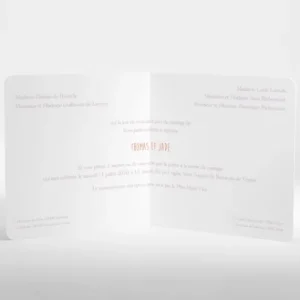 Faire-part de mariage Gazouillis*Faire-part Elégant Sale